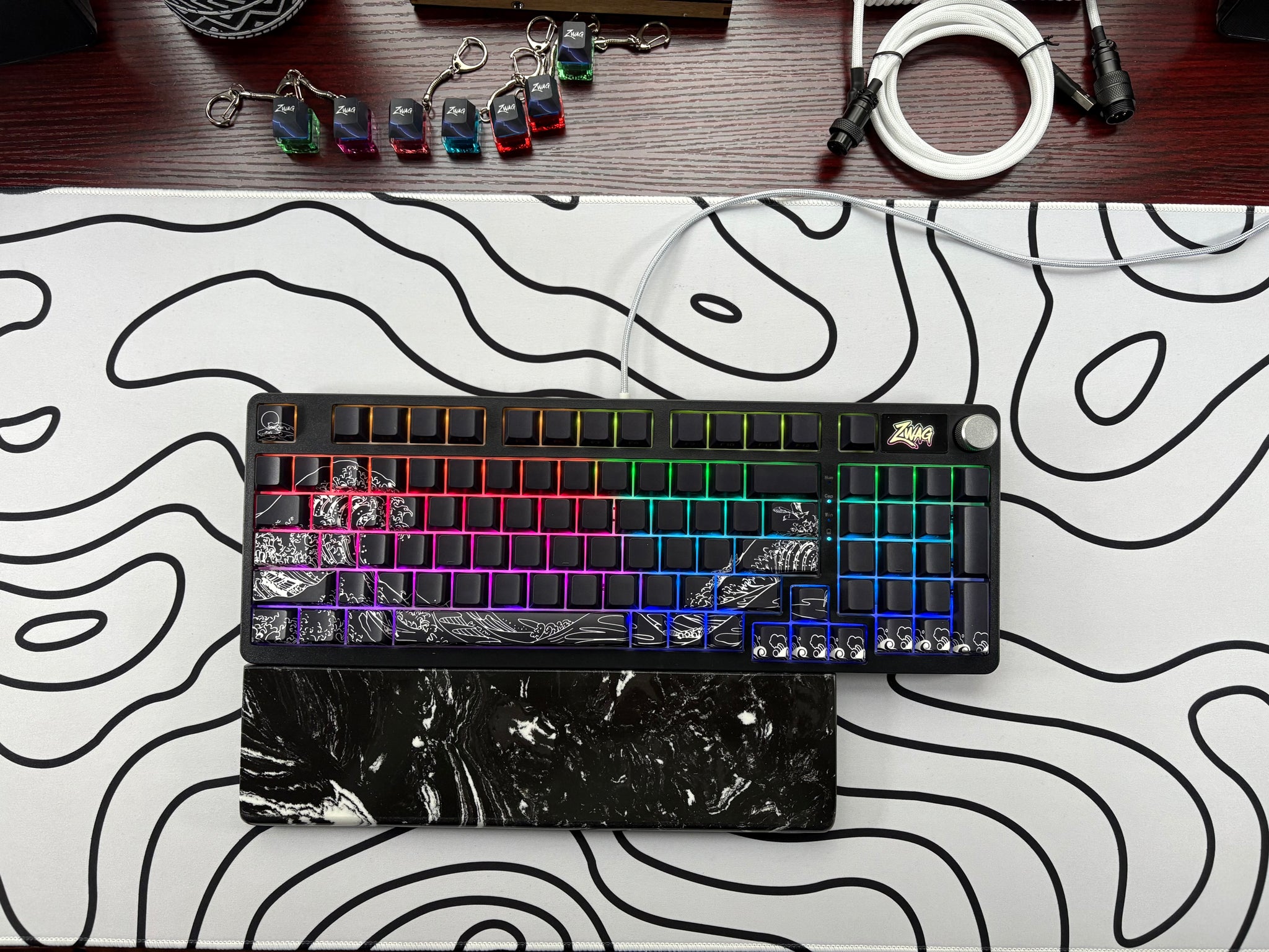 Amazon.com: CoolKiller CK98 Transparent Mechanical Keyboard